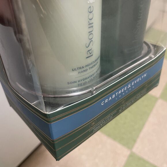 Crabtree and Evelyn La Source Hand Therapy Box Set Hand Wash & Therapy Soap Dish - Picture 5 of 5